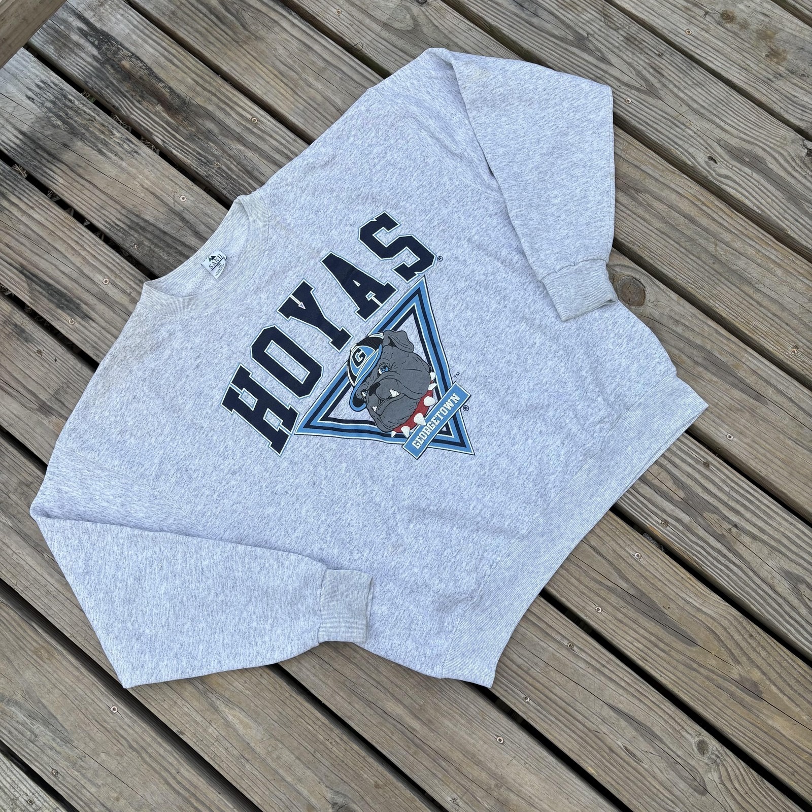 Vintage Georgetown Hoyas Sweatshirt Mens Xl Gray Ncaa Basketball Galt Sand Usa